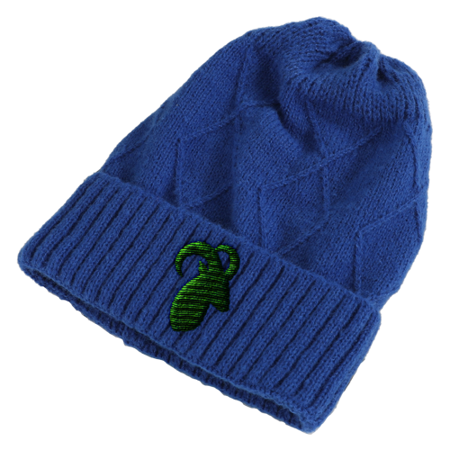 Standard Diamond Cable Knit Cuffed Beanie with Custom Logo 7