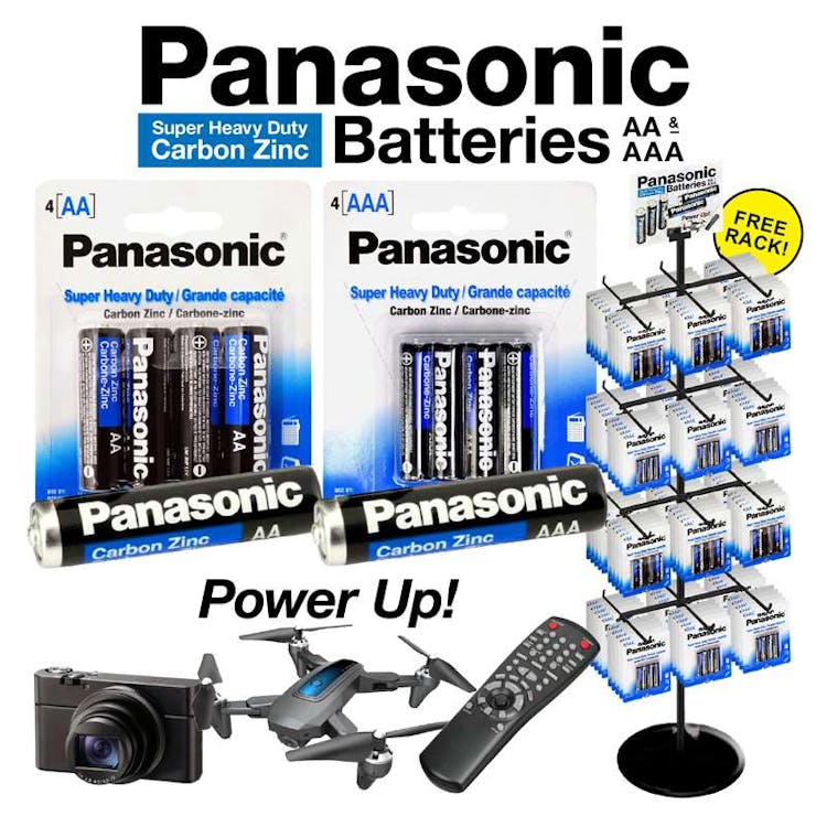 Panasonic AA & AAA Batteries, promotional household item with logo imprint 2