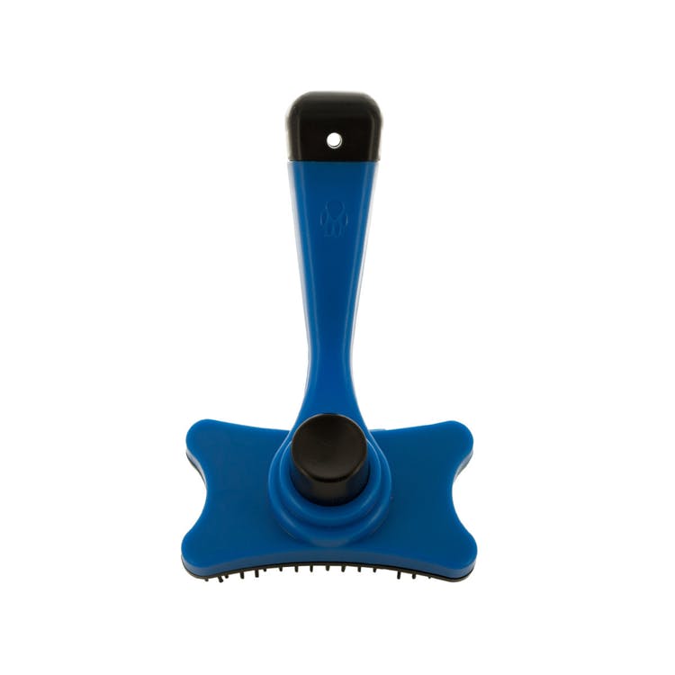 Self-Cleaning Pet Brushes - Black Blue Plastic 2