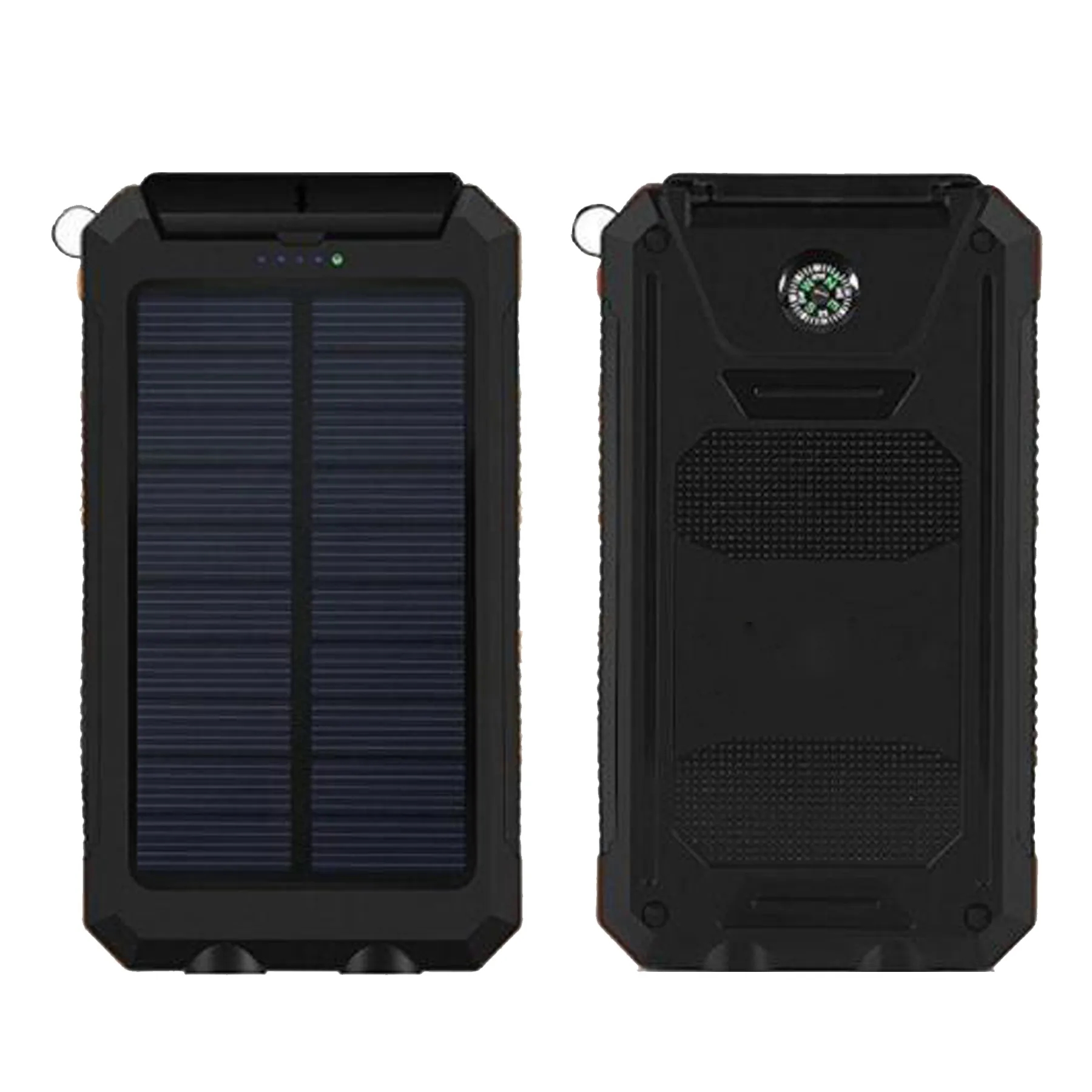 STOCK-Outdoor Solar Power Bank with LED Flashlight & Compass 3