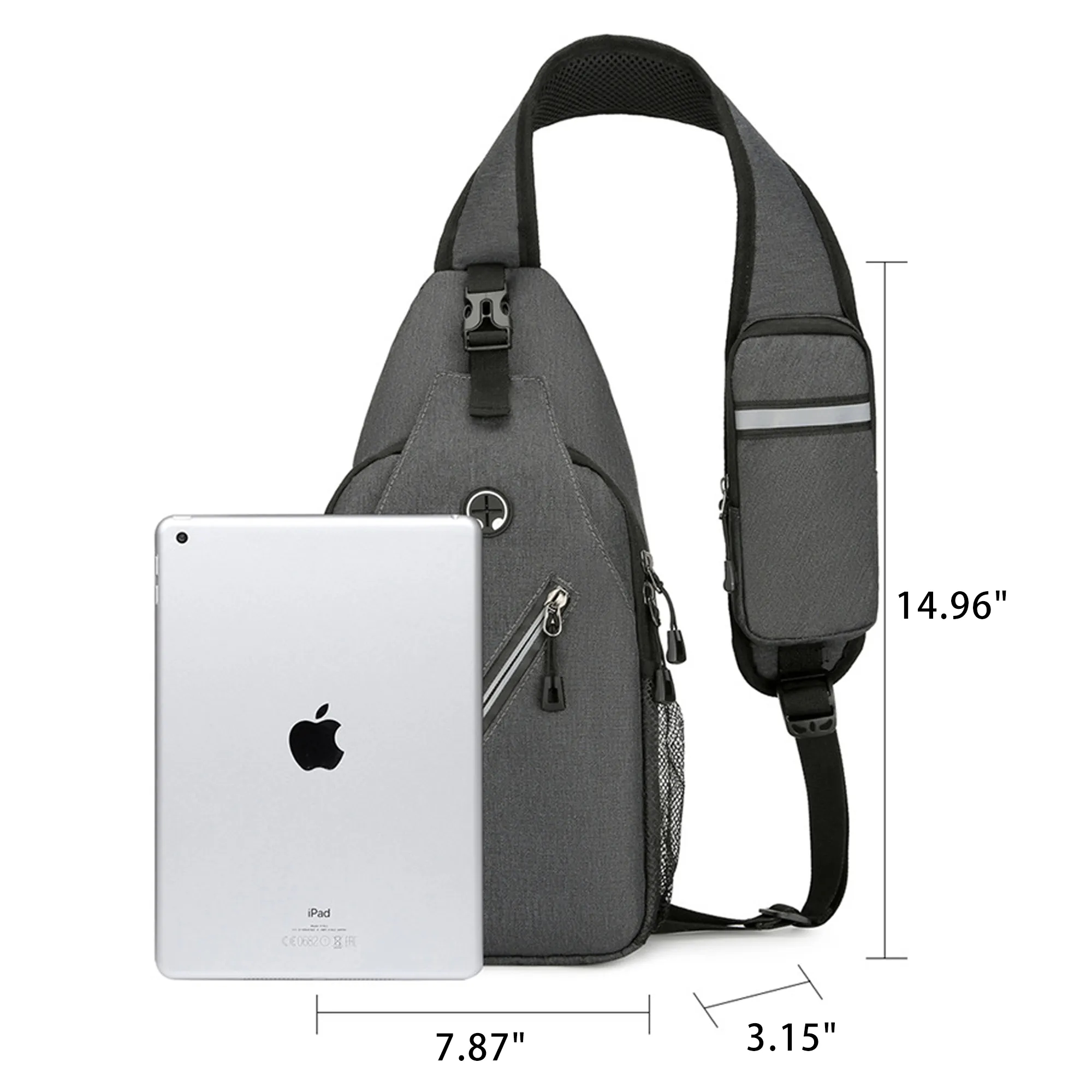 In Stock Crossbody Sling Bag Travel Hiking Chest Bag 3