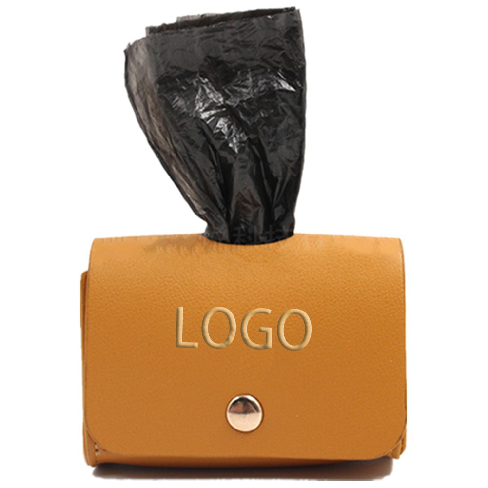 Leather Dog Poop Waste Bag Dispenser 2