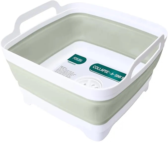 Collapsible Dish Basin with Drain Plug 7
