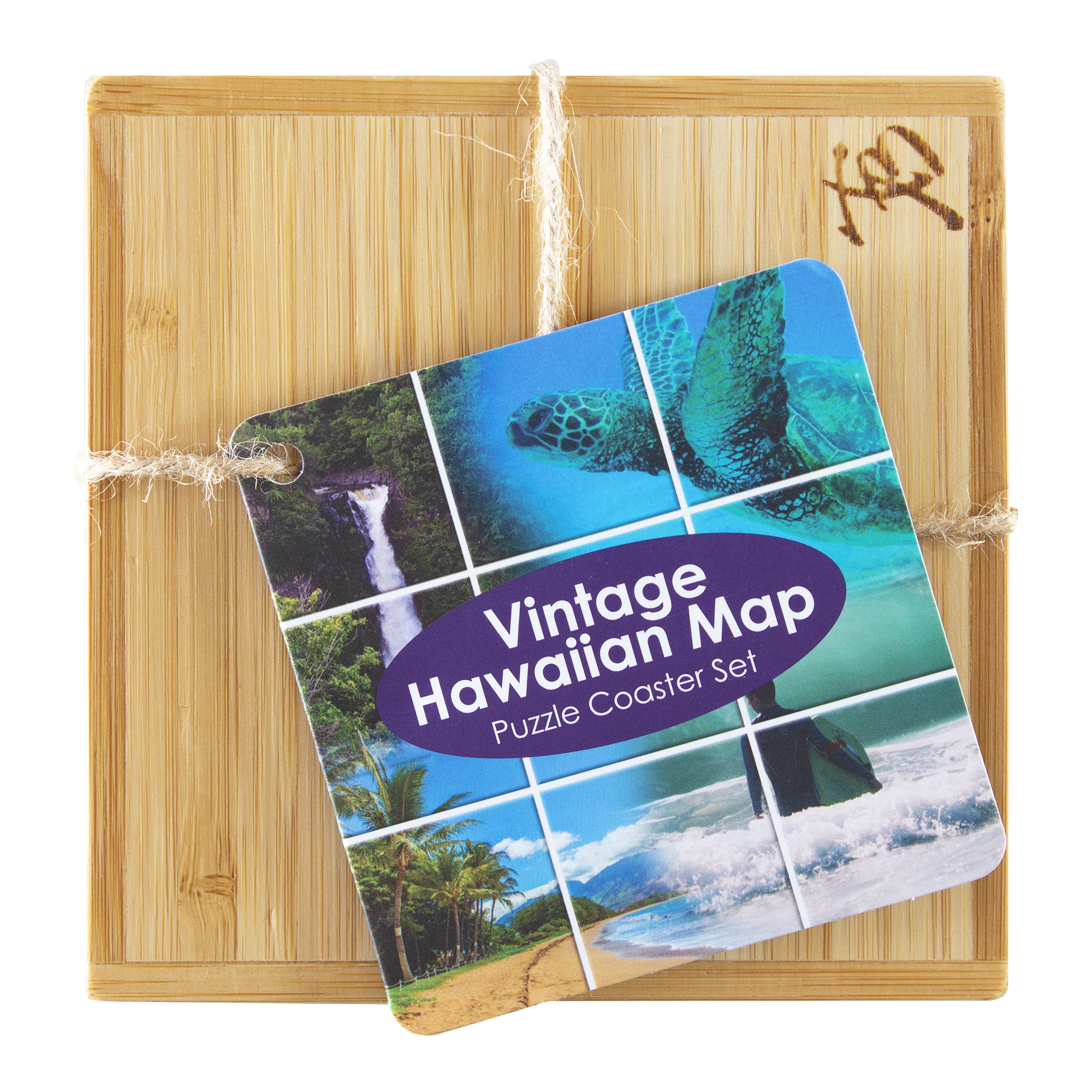 Hawaii Puzzle Coaster Set 6