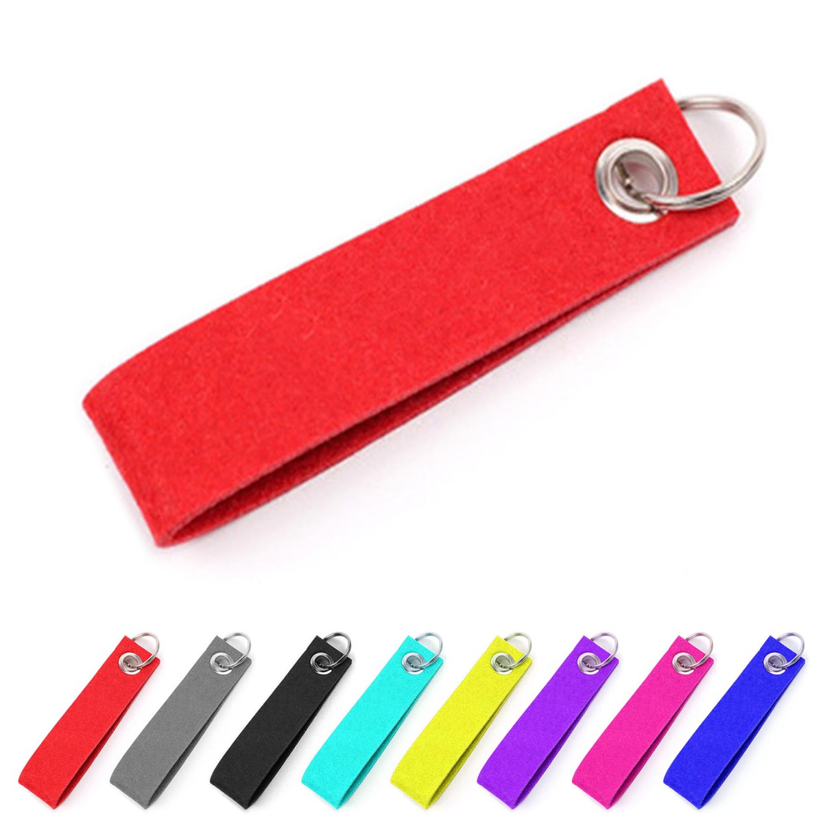 Large Felt Bracelet Wristband Keychain