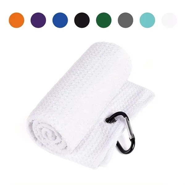 Waffle Golf Towel with Absorbent Cleaning Cloth for Hiking 4
