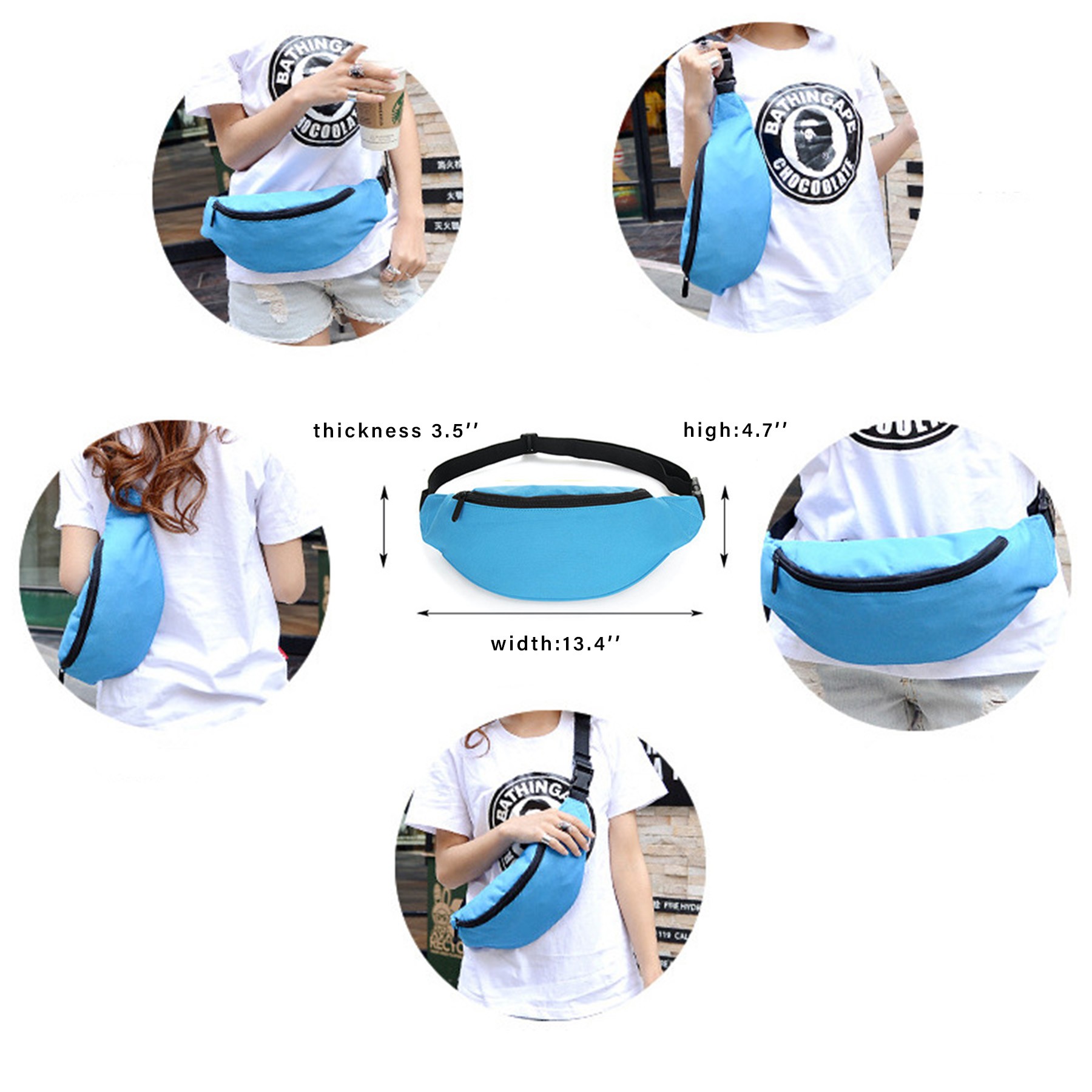 Classic Sports Fanny Pack Crossbody Bag 2