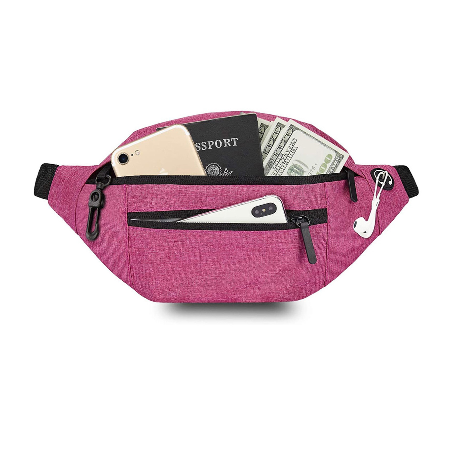 Fanny Pack with 4-Zipper Pockets 3