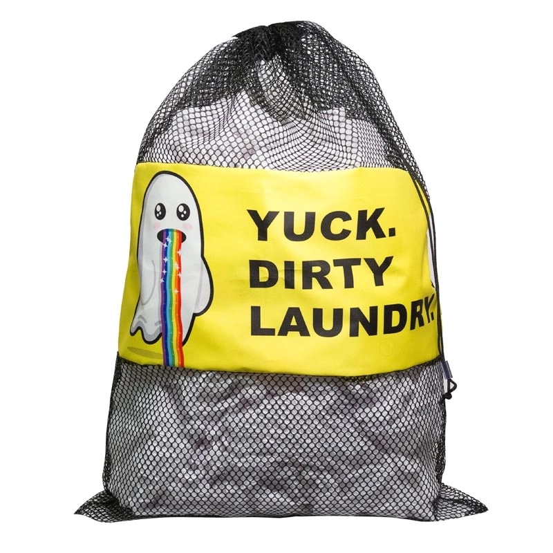 Mesh Laundry Bag With Panel 8