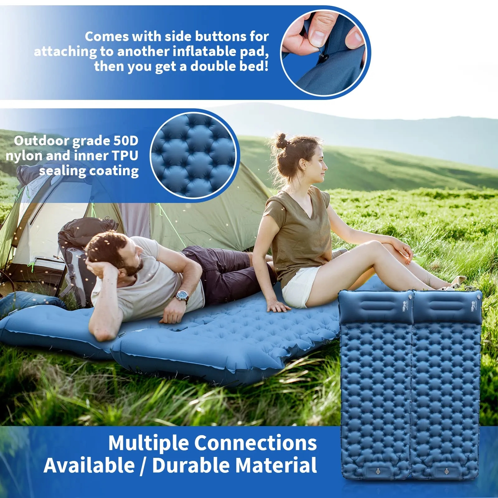 Inflatable Sleeping Mat with Portable Pouch 10