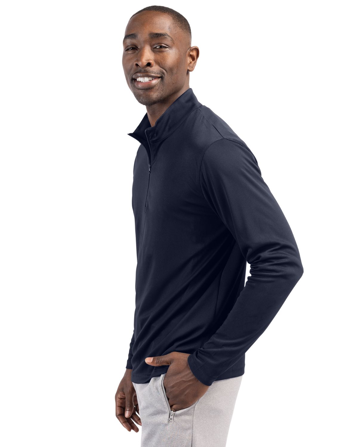 Clique Spin Solution-dyed Performance Interlock Mens Half Zip 17