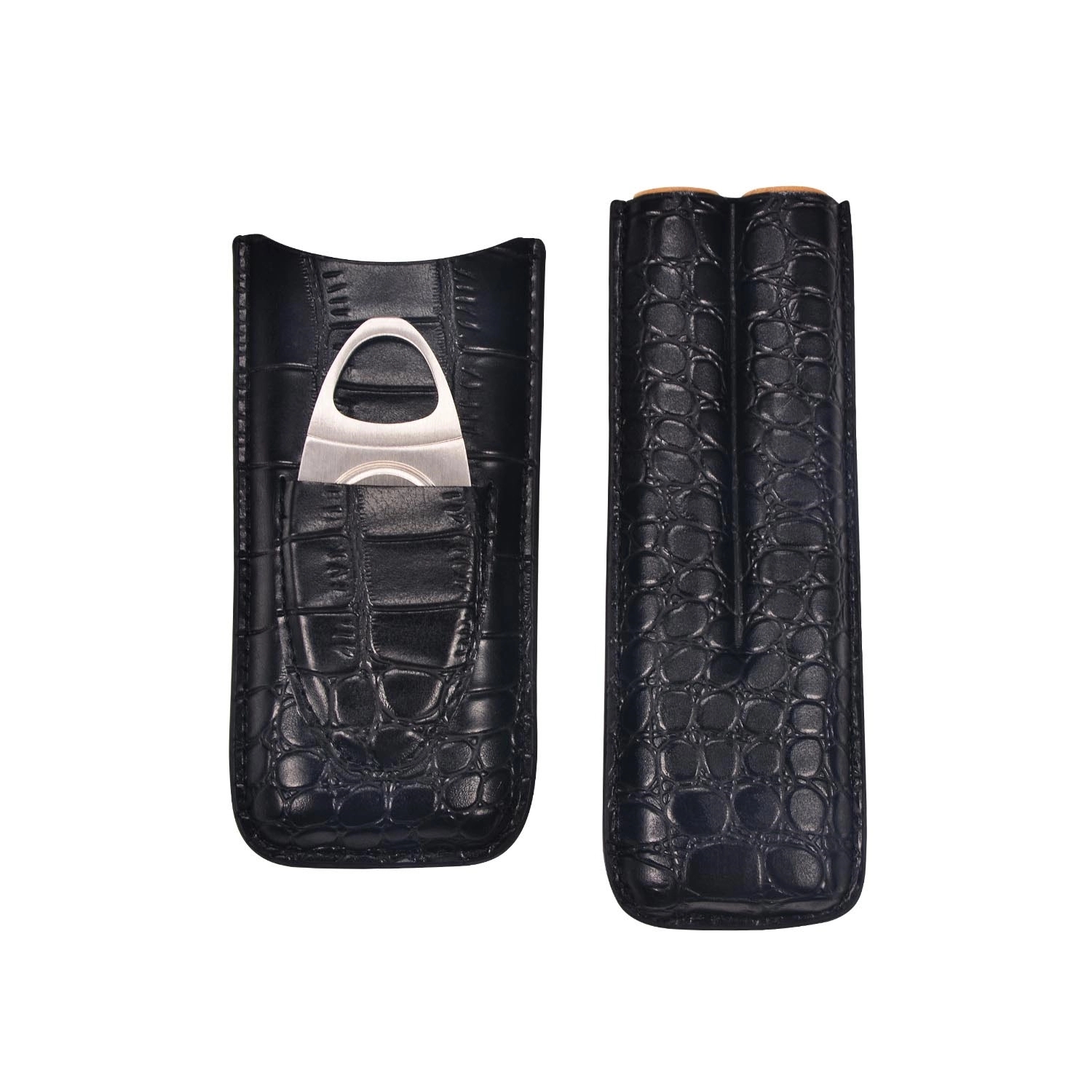 Portable Genuine Leather Cigar Case 5
