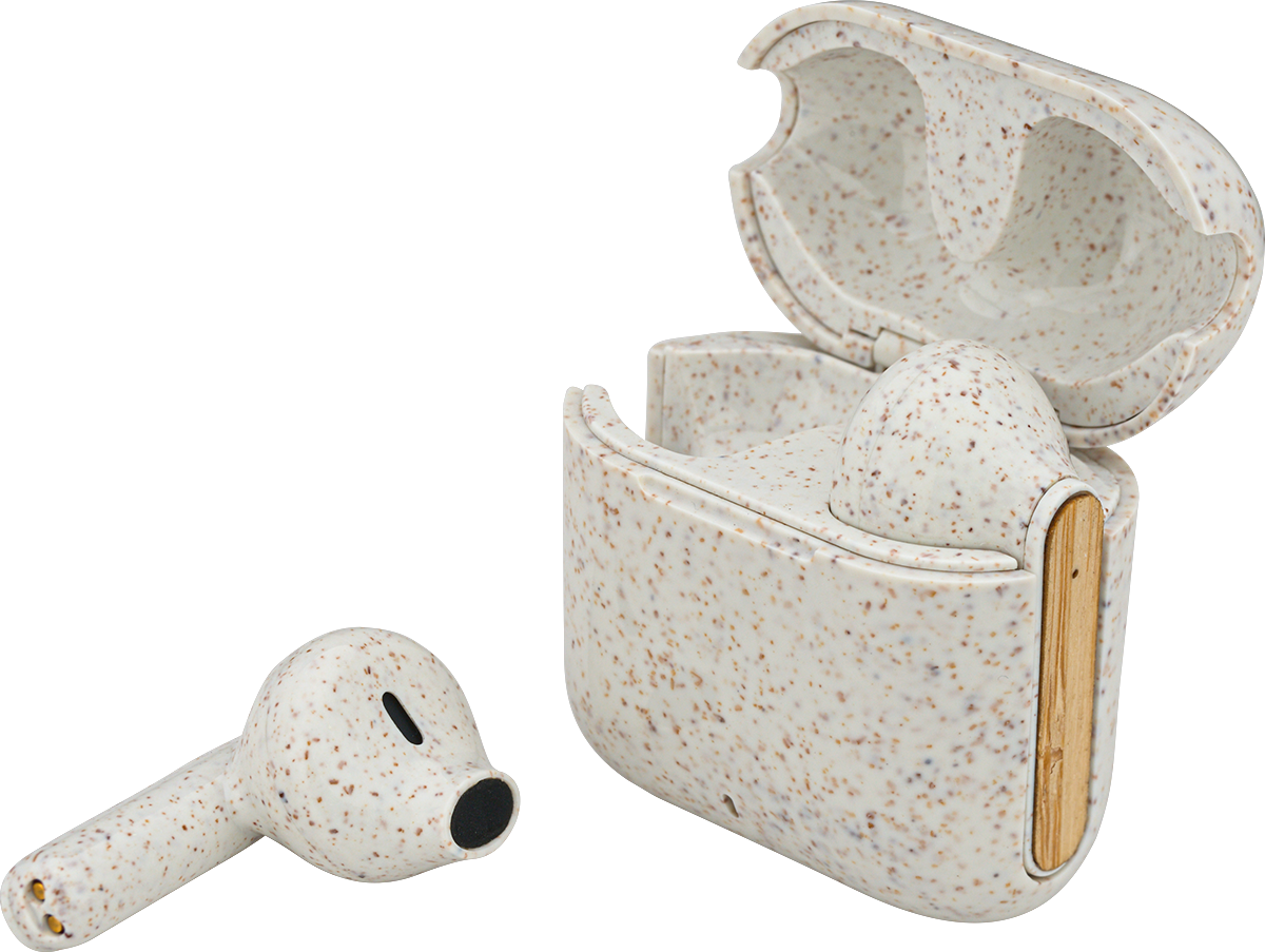 EarthTrendz™ Wheat Straw & Bamboo Earbuds & Case 10