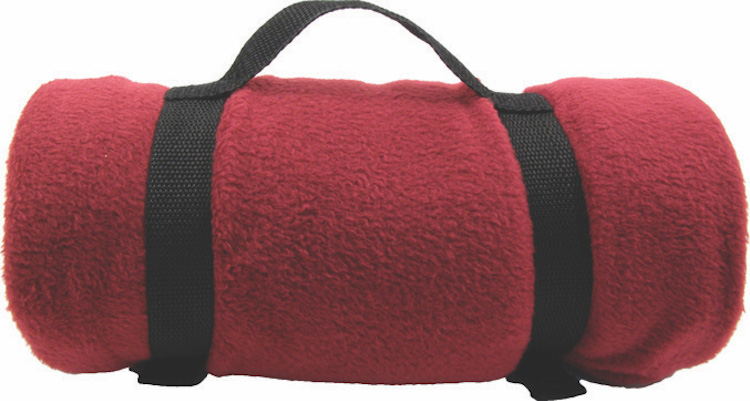 Fleece Blanket w/Nylon Strap 2