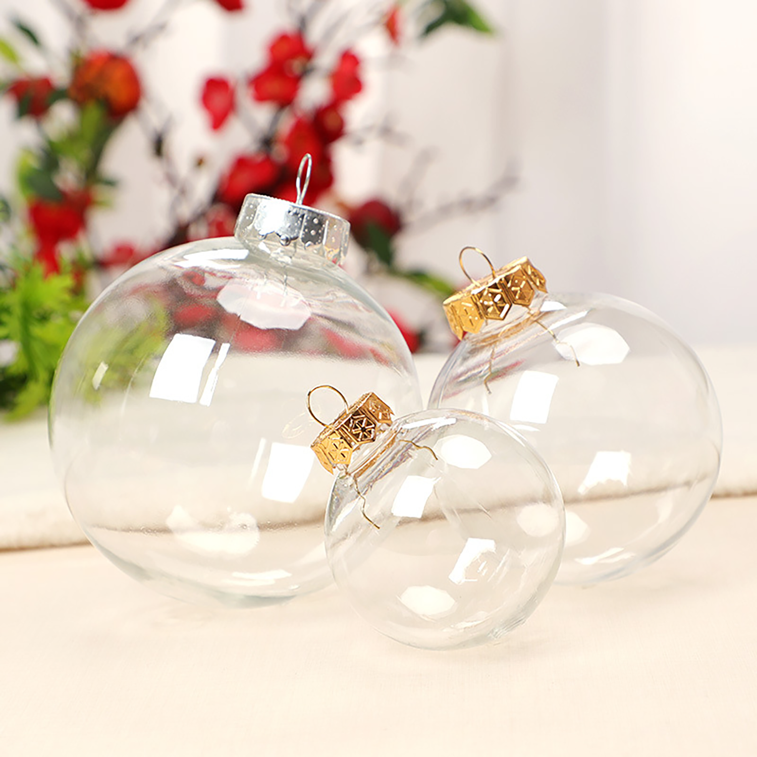 Clear Plastic Christmas Ball 5