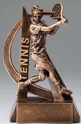 6-1/2" Ultra Action Male Tennis Player Sports Resin 2