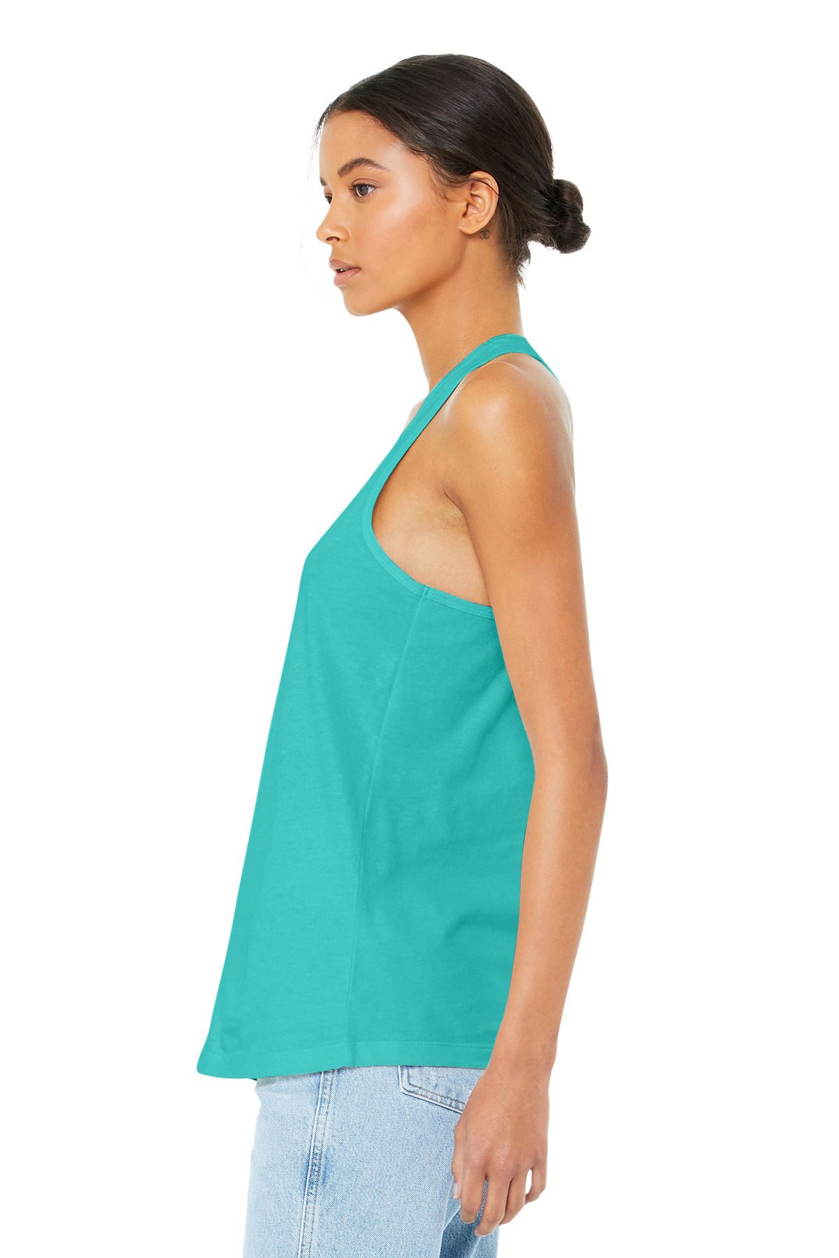 BELLA+CANVAS Women's Jersey Racerback Tank. BC6008 14