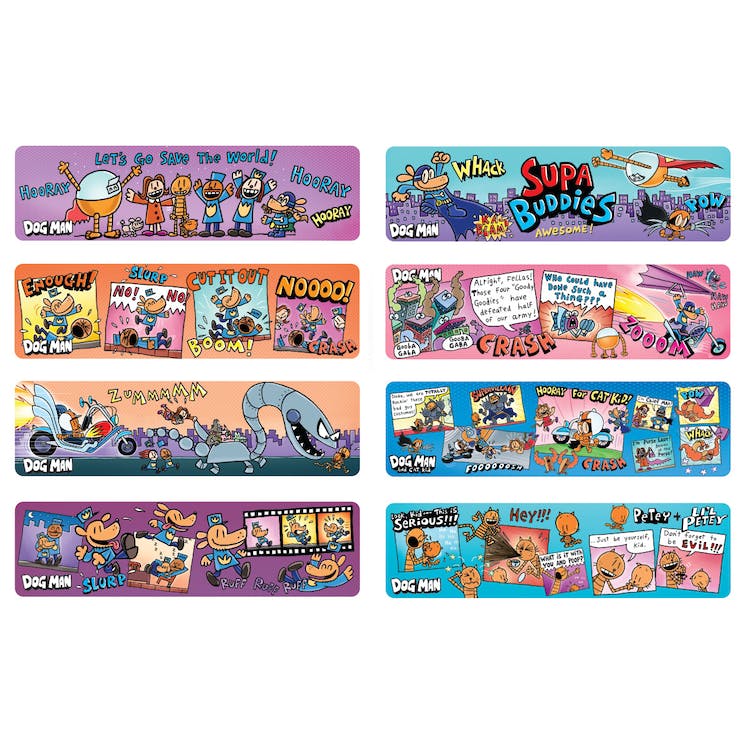 Dog Man Bookmarks - 8 Styles Laminated