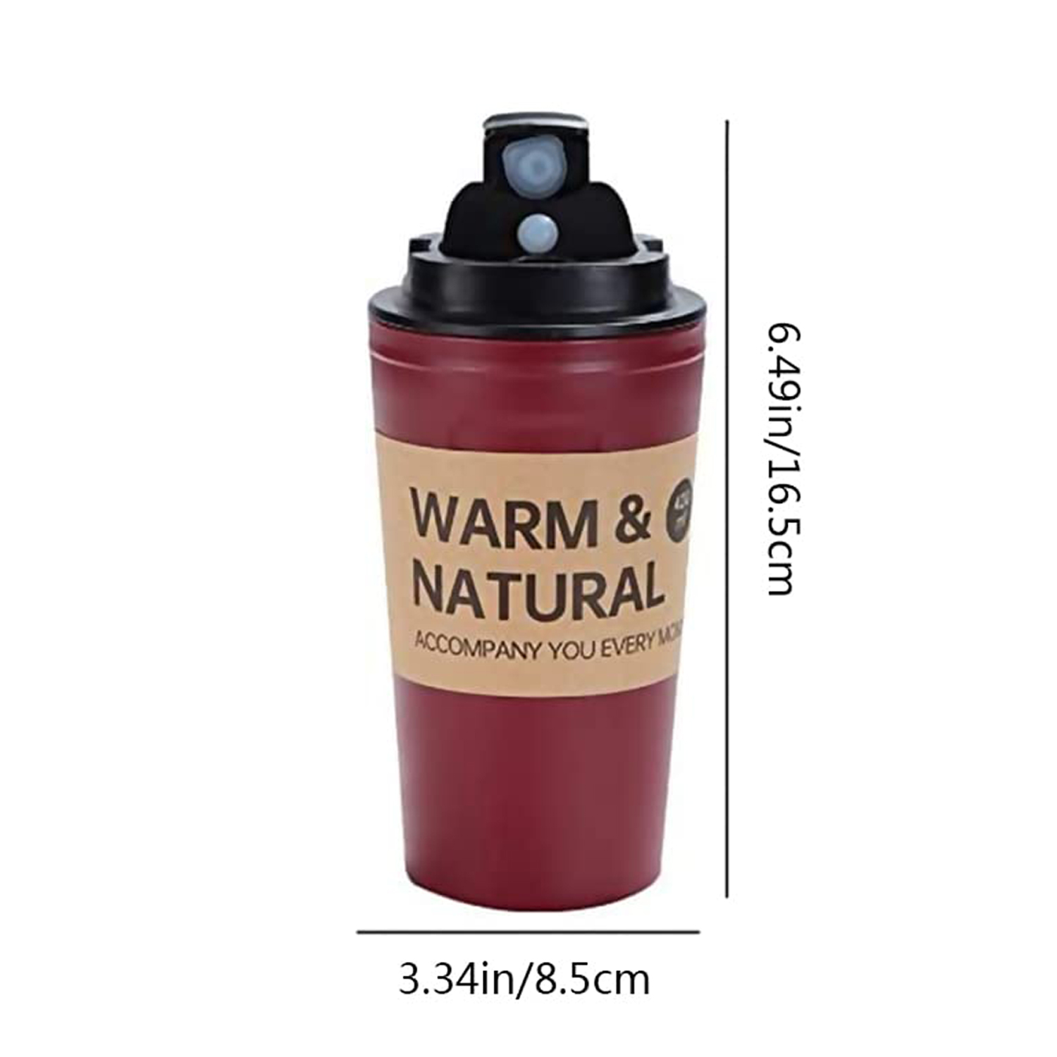 14oz Portable Coffee Cup w/ Flip Lid 4