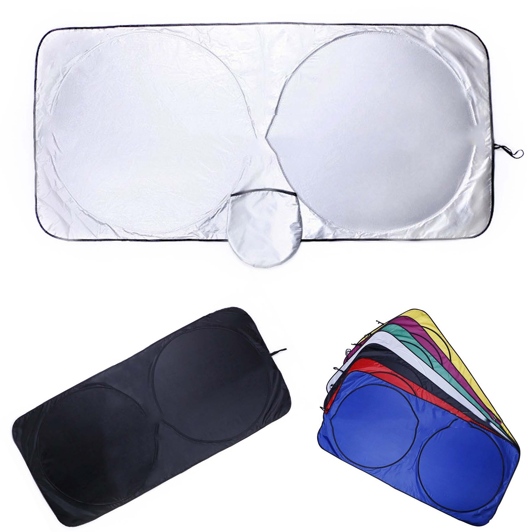 2 Circles Collapsible Car Sunshade 2