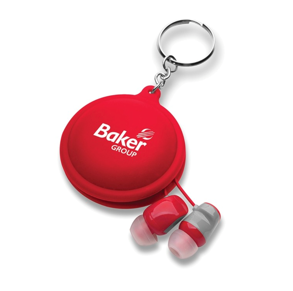Silicon key chain earbuds case 9