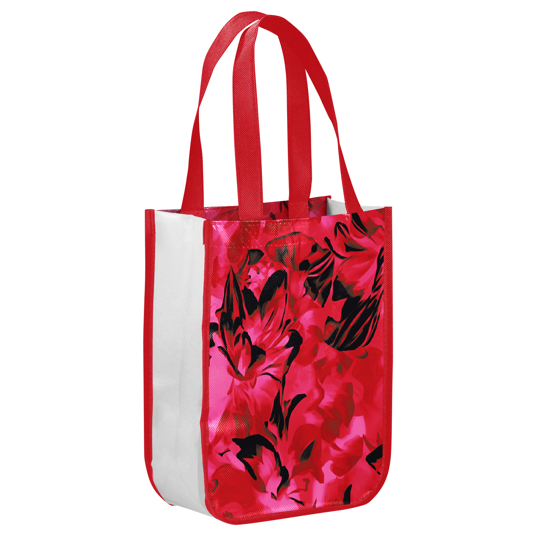 Fully Customizable 105GSM Round-Corner Laminated Tote Bags (12'' x 16'' x 6'') 10