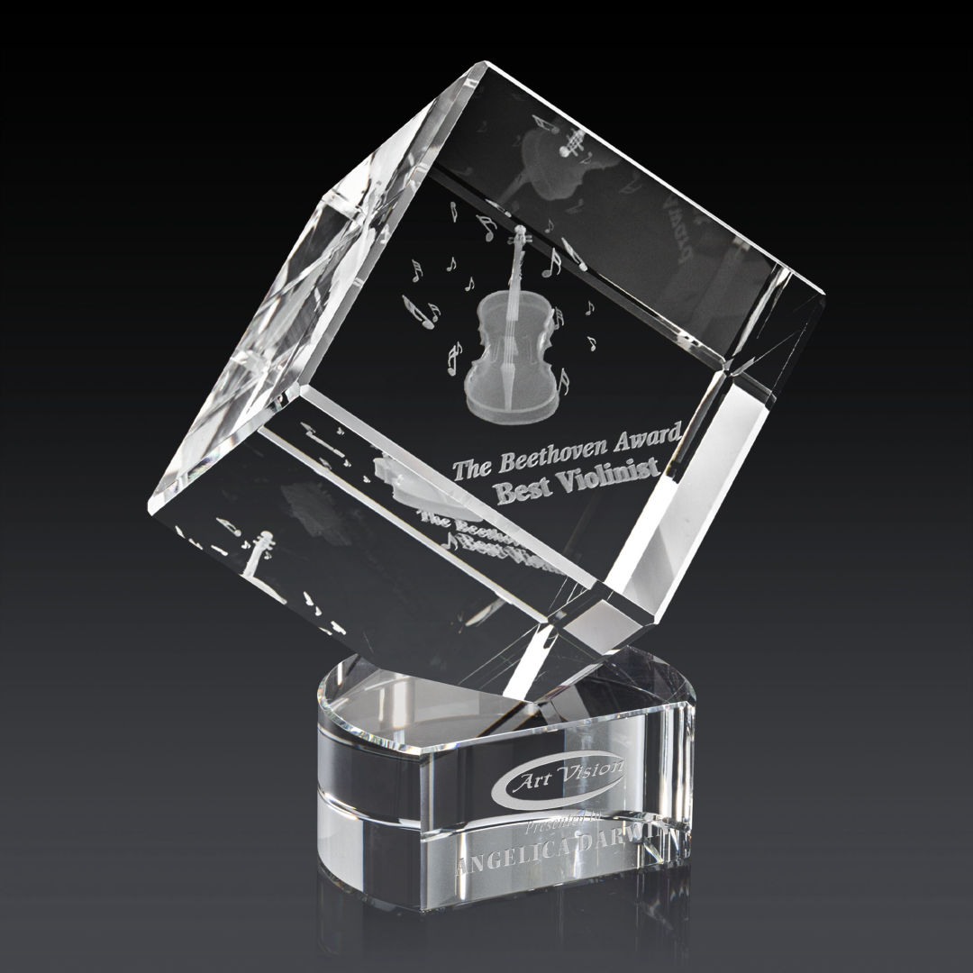 Burrill 3D Award on Paragon Base - Clear 2