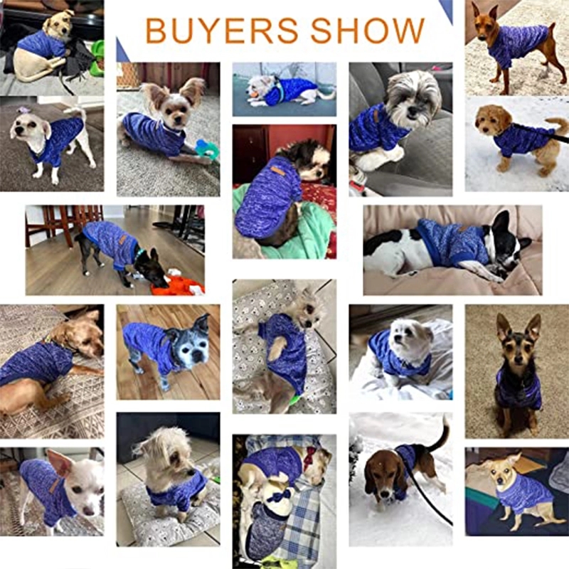 Letters Winter Pet Dog Hoodies Cotton Warm Clothes 1