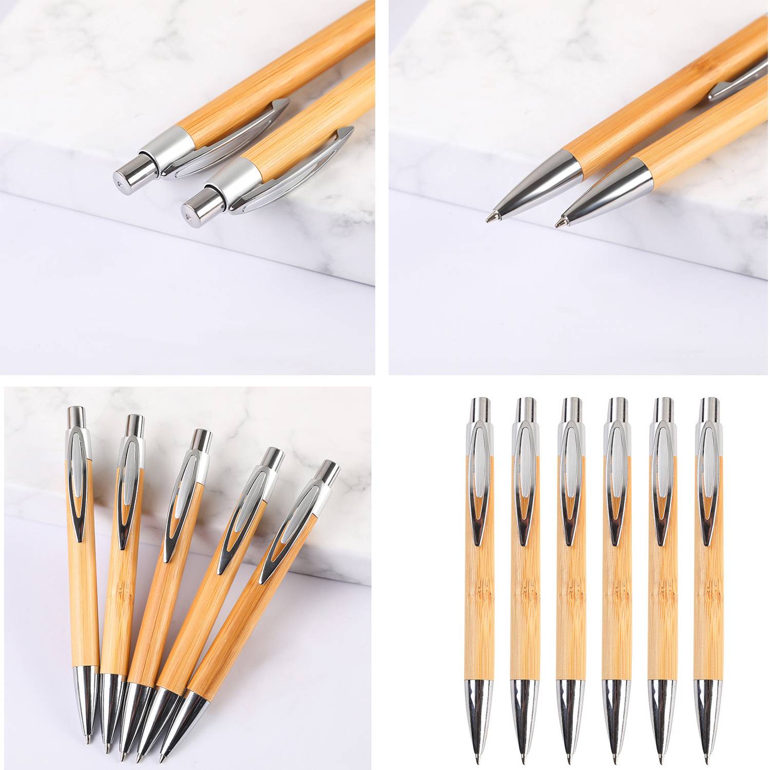 School Eco-Frendly Bamboo Neutral Pens 6