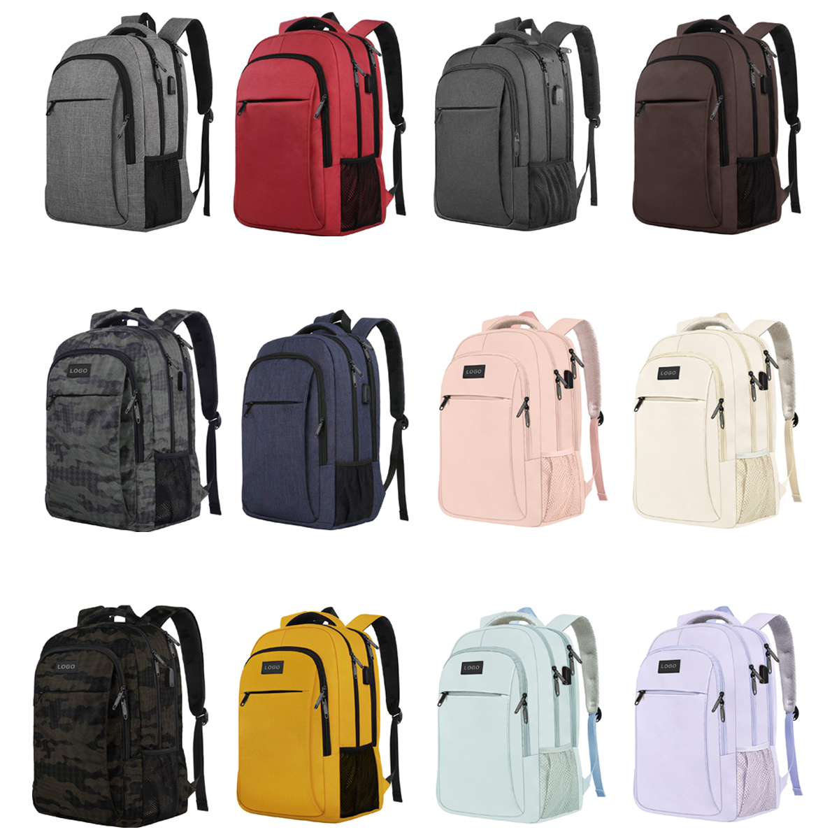 30L Business Laptop Backpack with USB Port 2