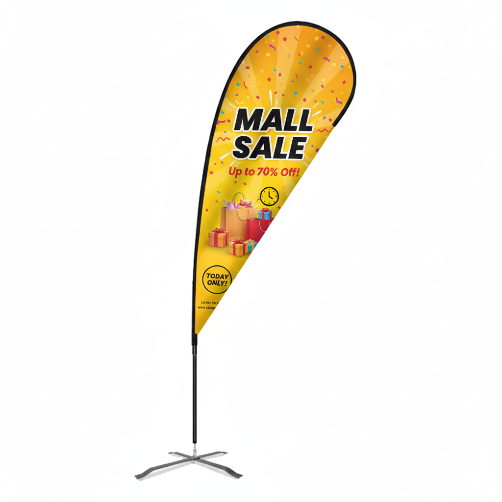 Flex Blade® LX Teardrop Banner with Pole, Single-Sided - 12.5' Event Flag 2