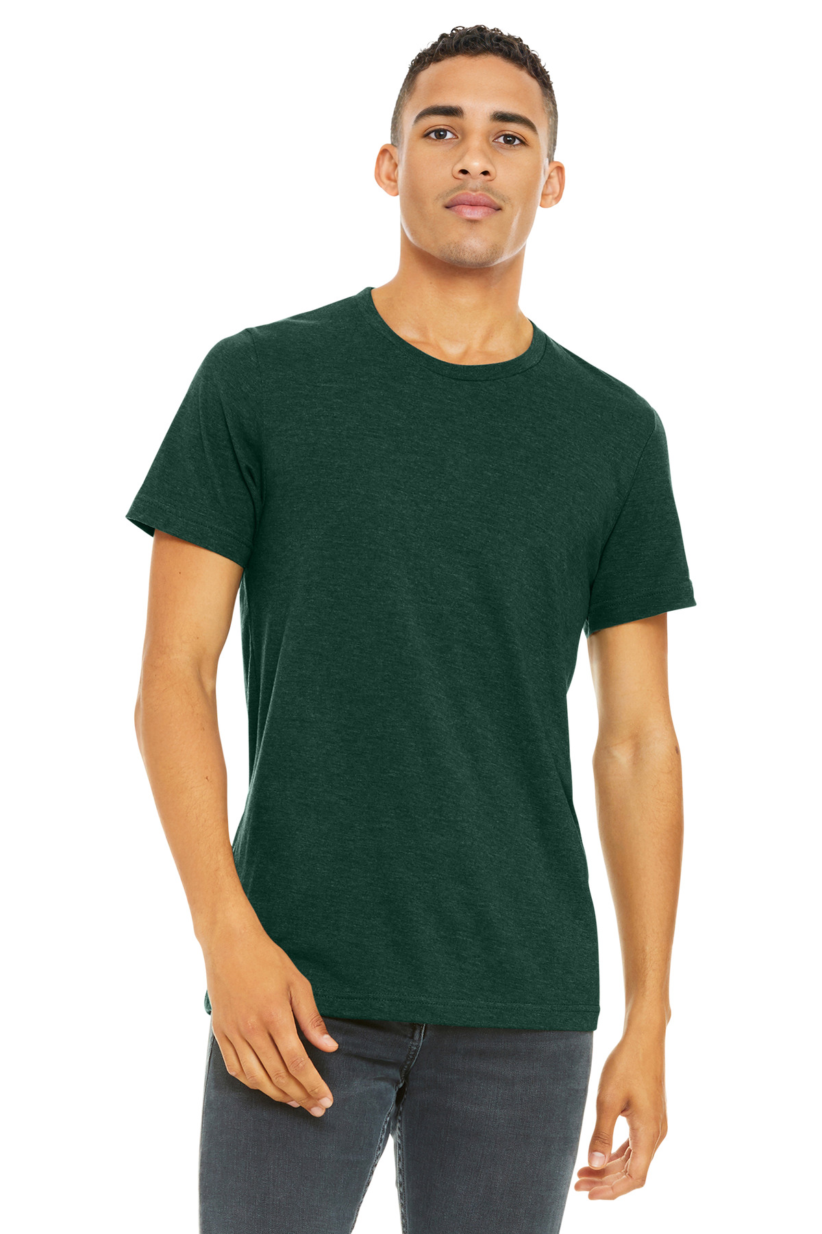 BELLA+CANVAS Unisex Heather CVC Short Sleeve Tee. BC3001CVC 614