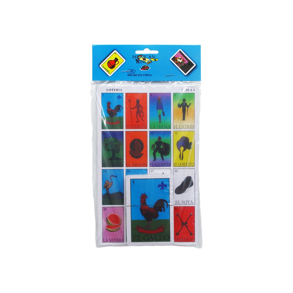 Loteria Mexican Bingo Card Pack 2