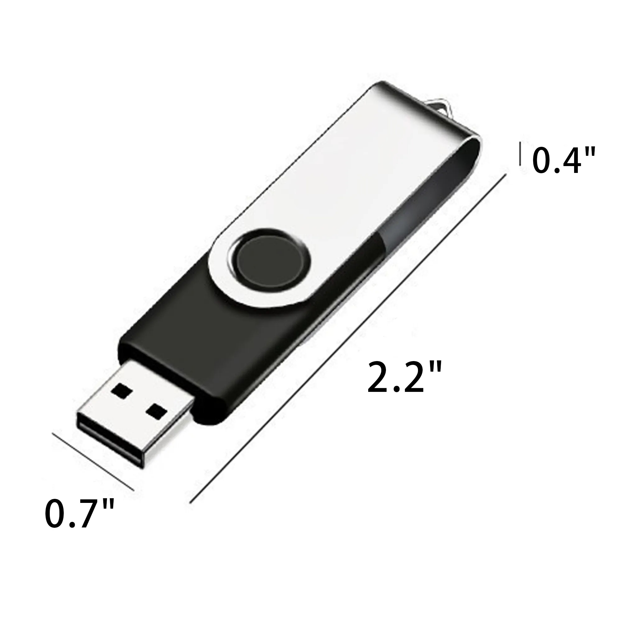 8GB Swivel USB Flash Drive 12