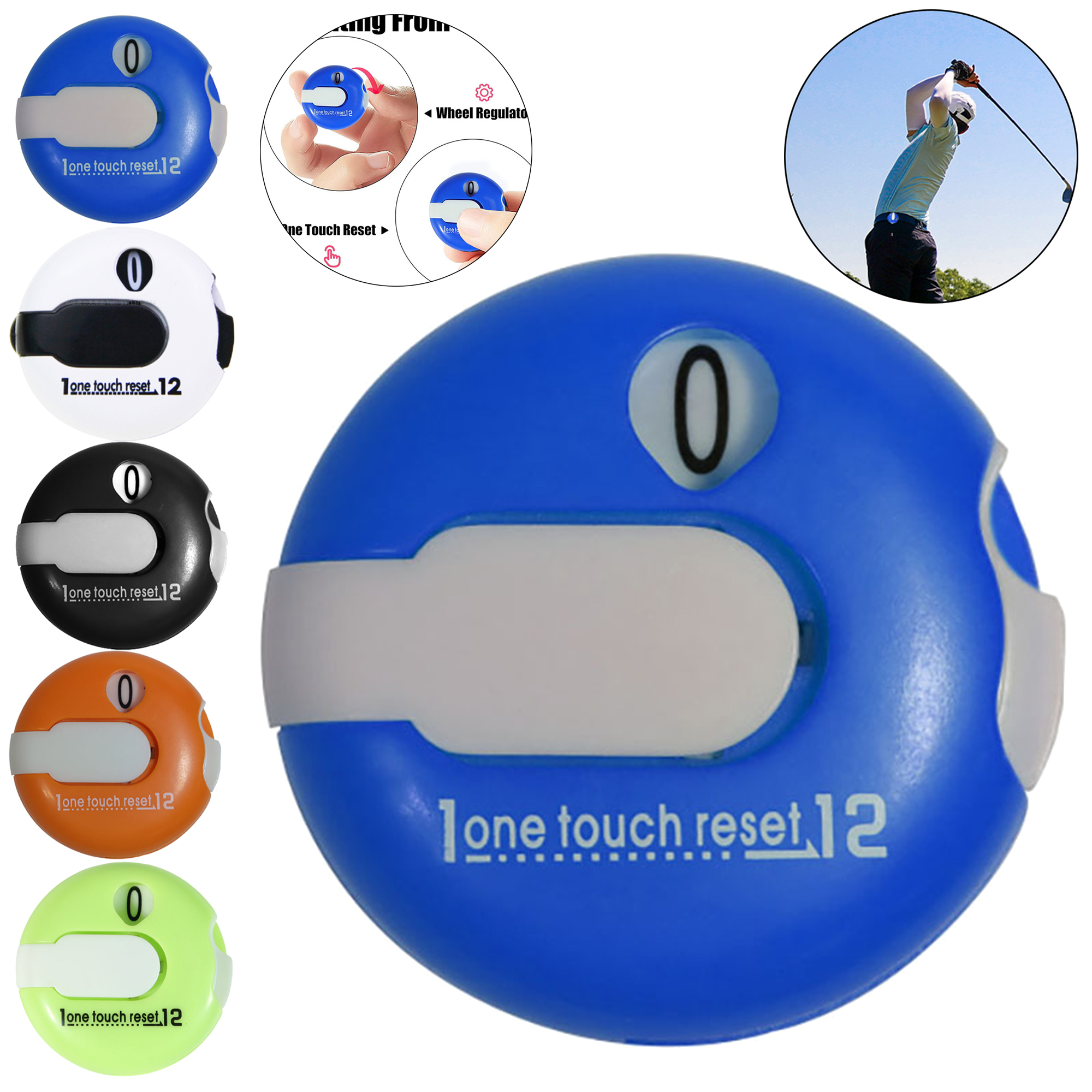 Golf Hat Clip with Ball Marker and Score Counter 2
