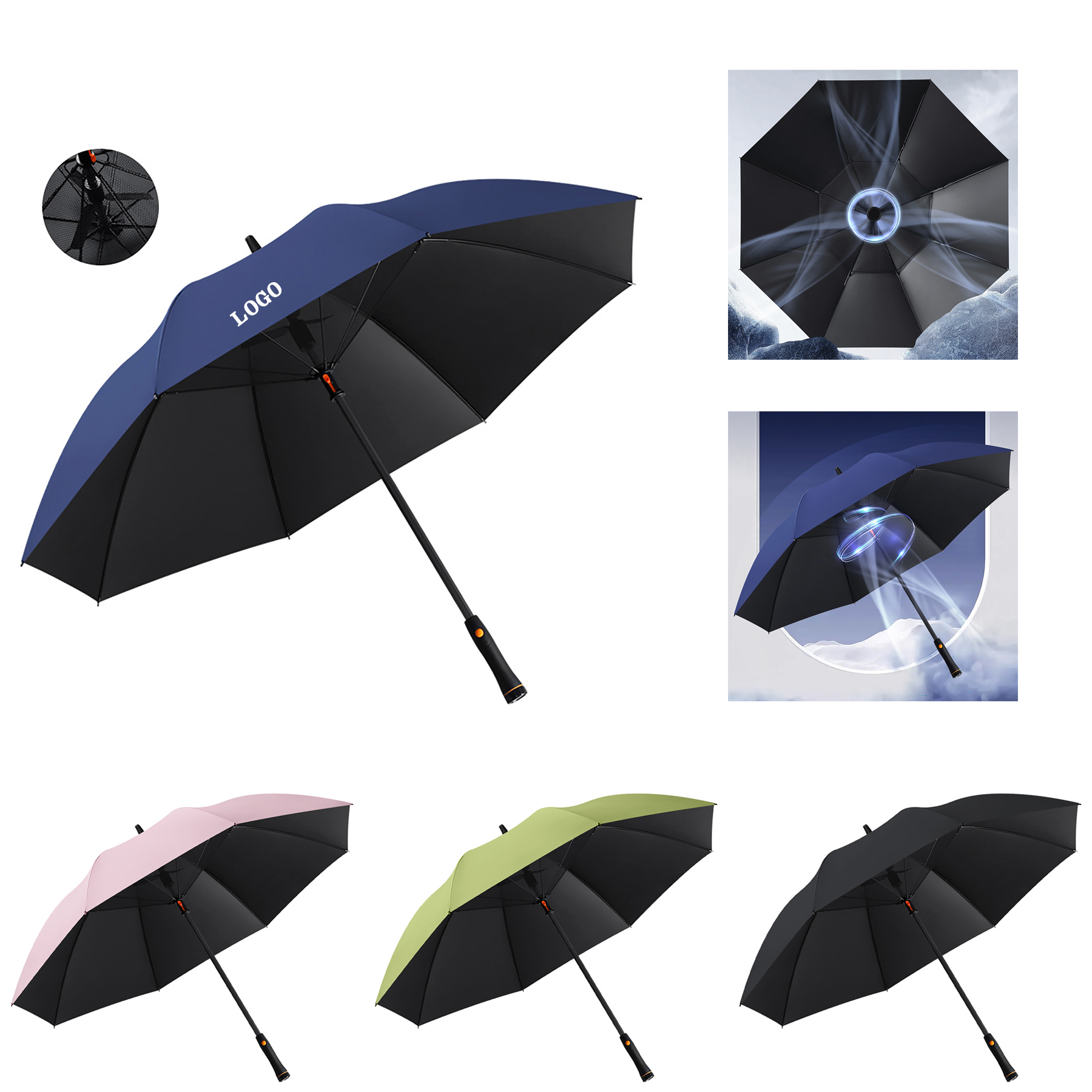 Umbrella With Fan 2