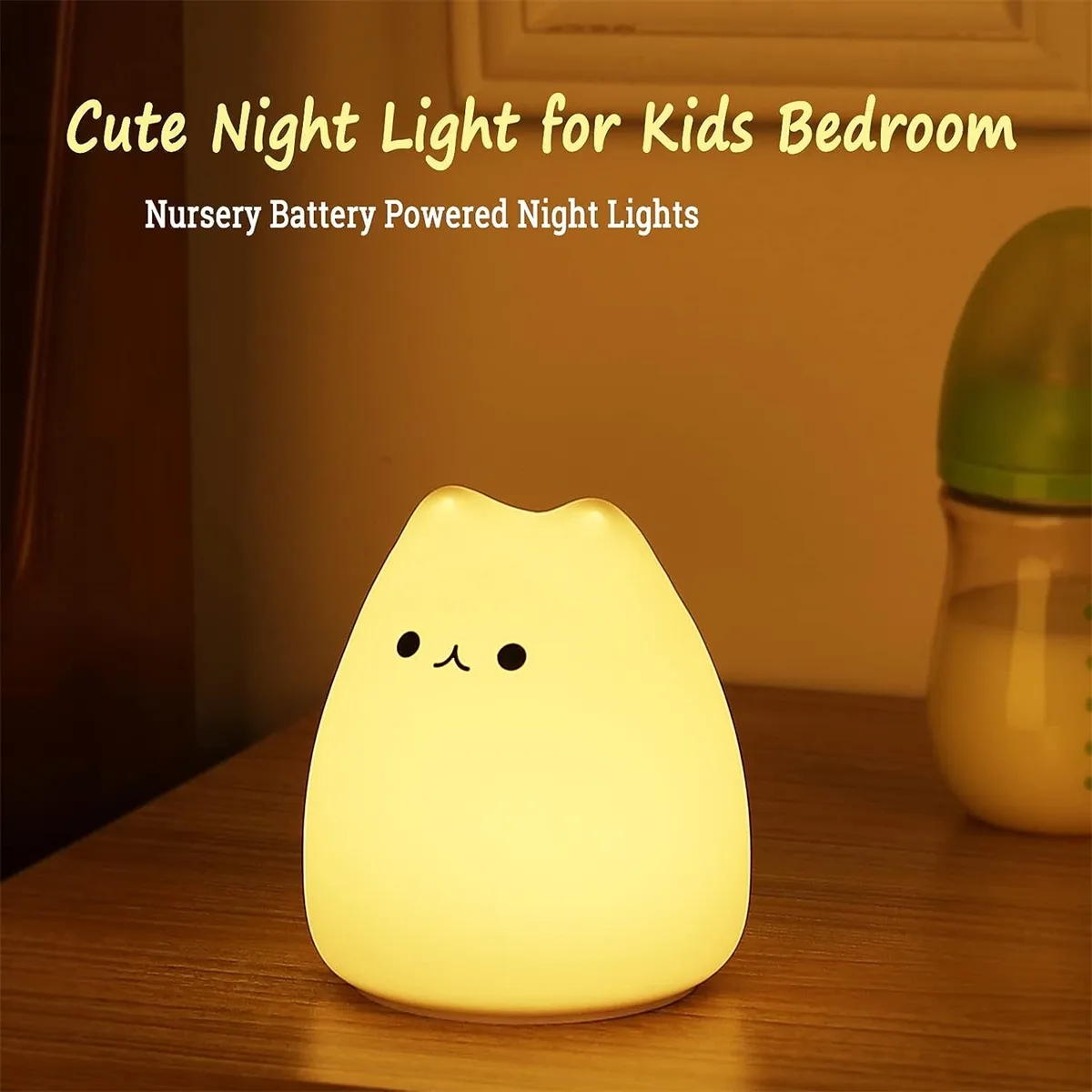 Cute Cat Lamp Night Light for Kids Birthday Gifts 3