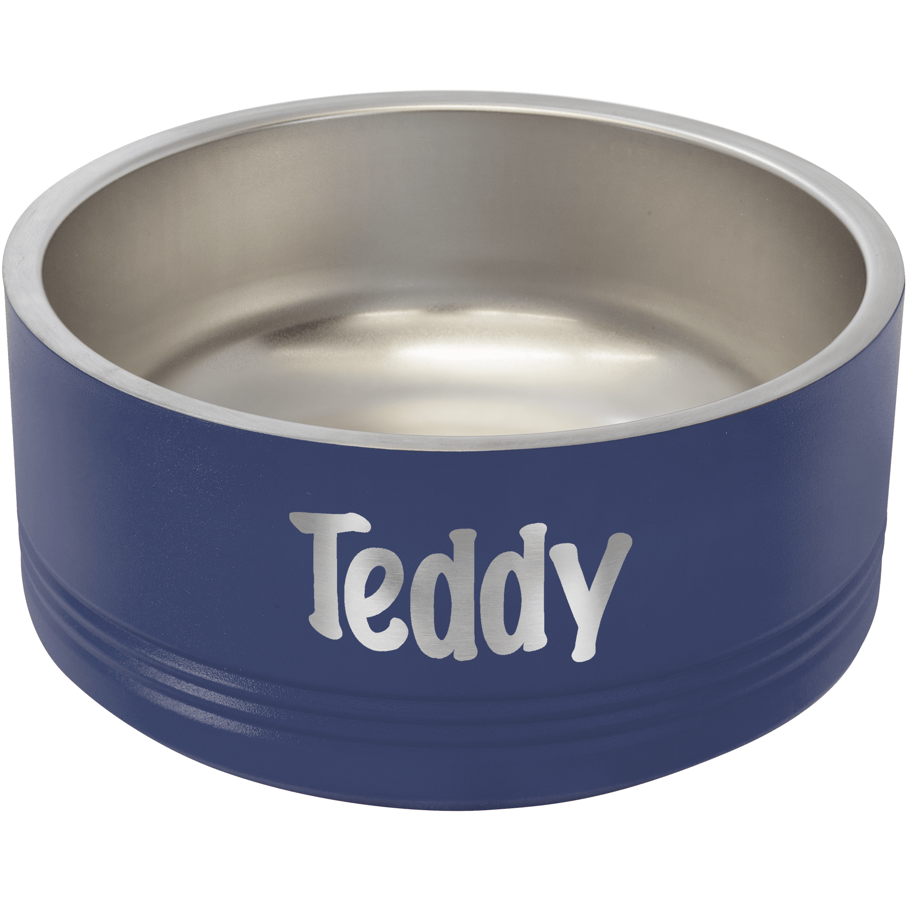 Polar Camel 32 oz. Medium Navy Blue Pet Bowl 2
