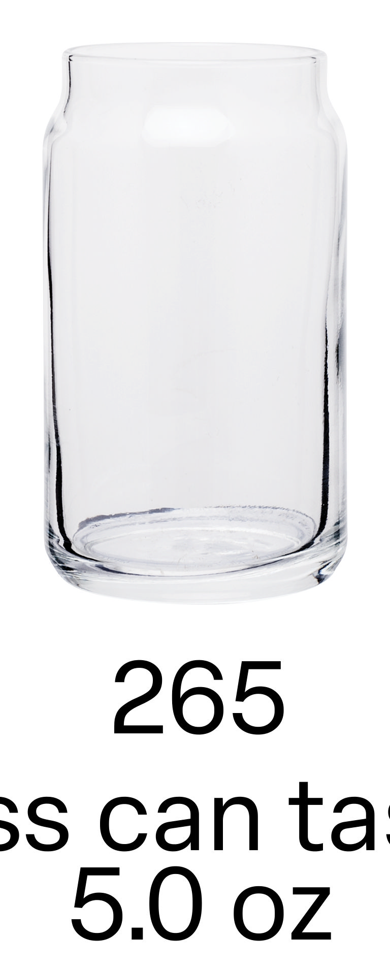 5 oz glass can taster