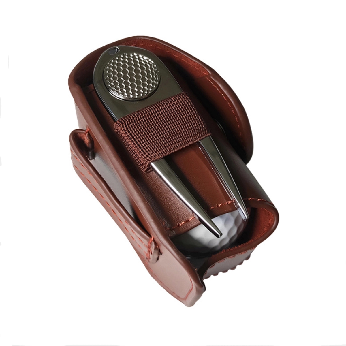 Leather Golf Ball Accessory Set 4