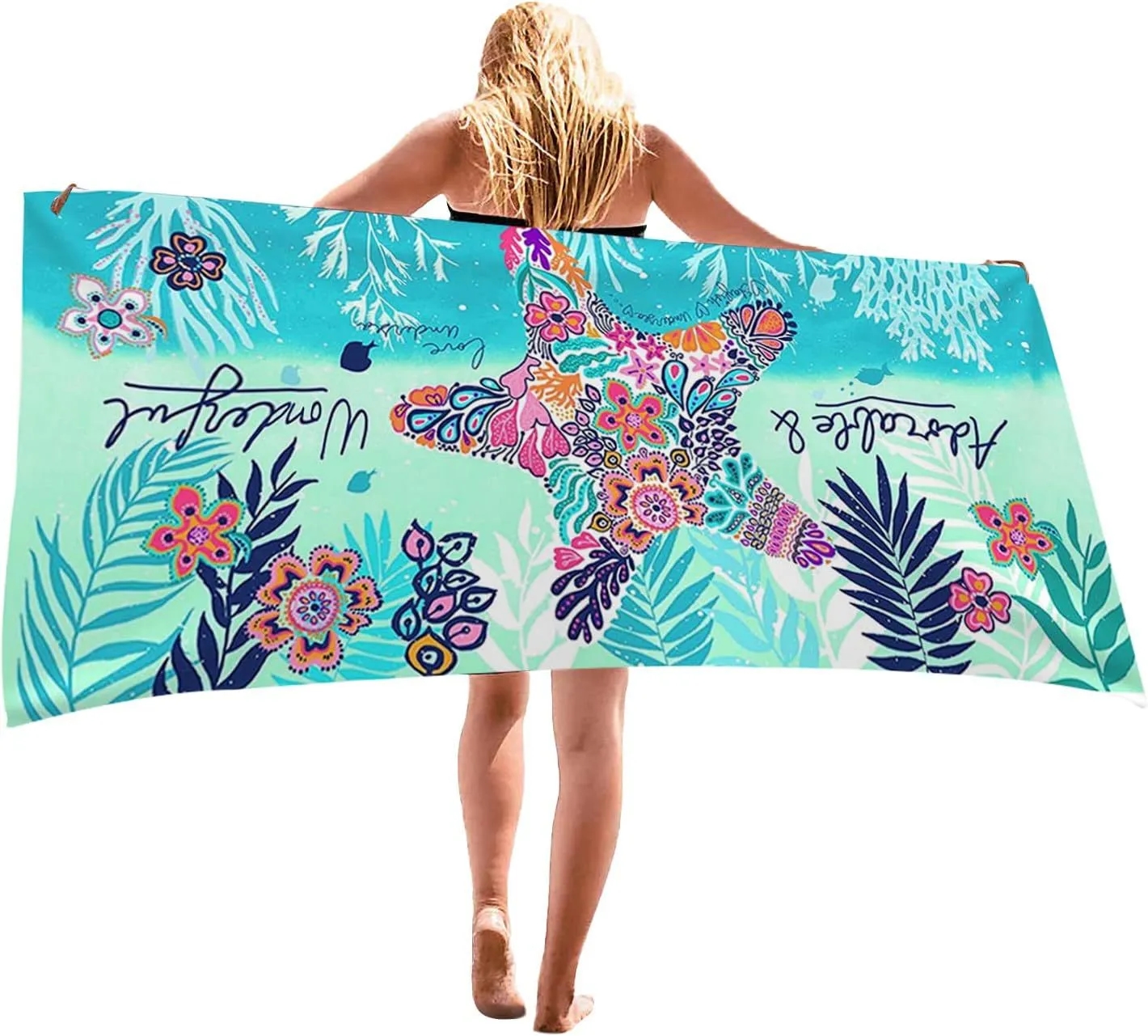 Custom Full Color Microfiber Beach Towel 3