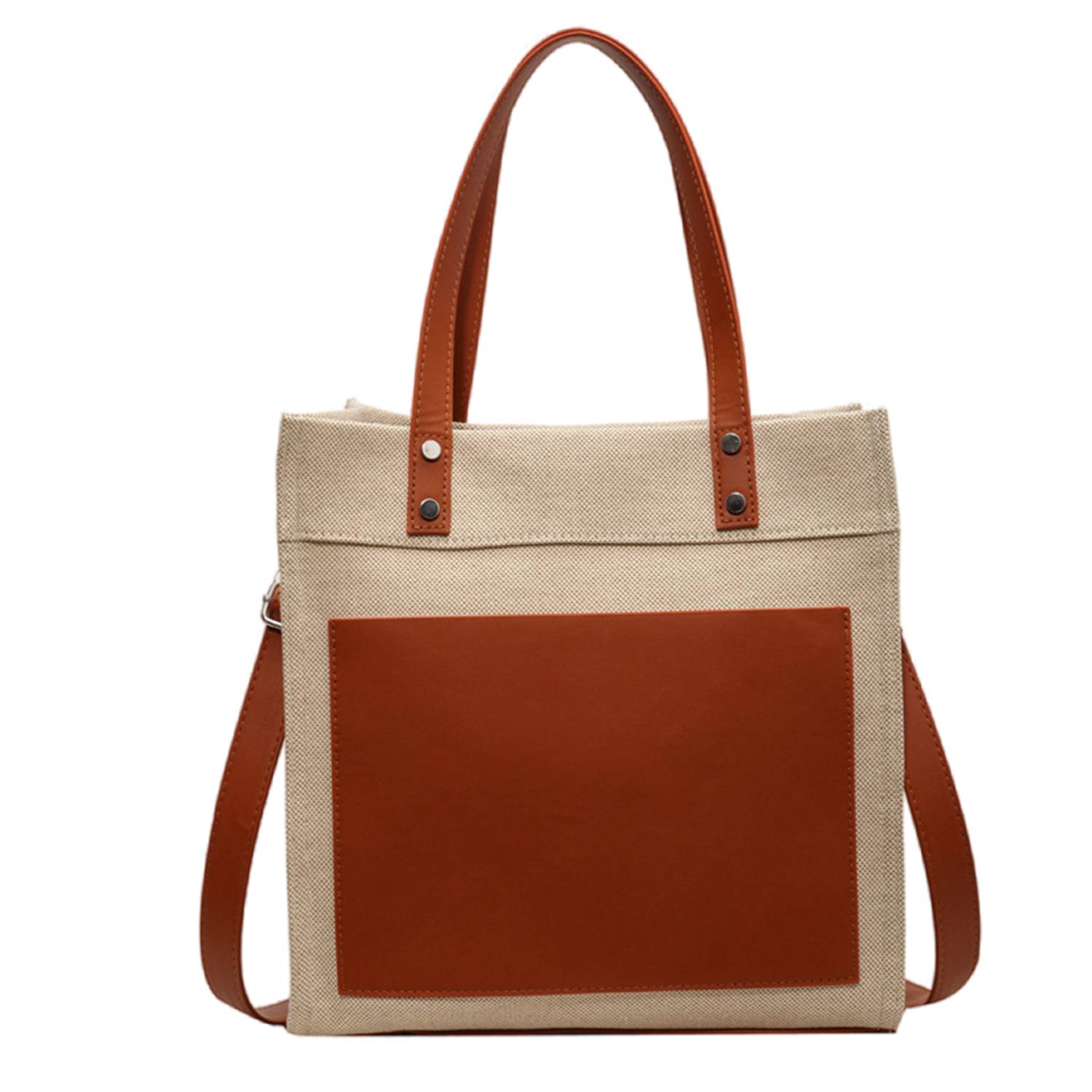 Canvas Tote Bag Minimalist Clash of Colors Customized, custom tote bag with logo imprint 4