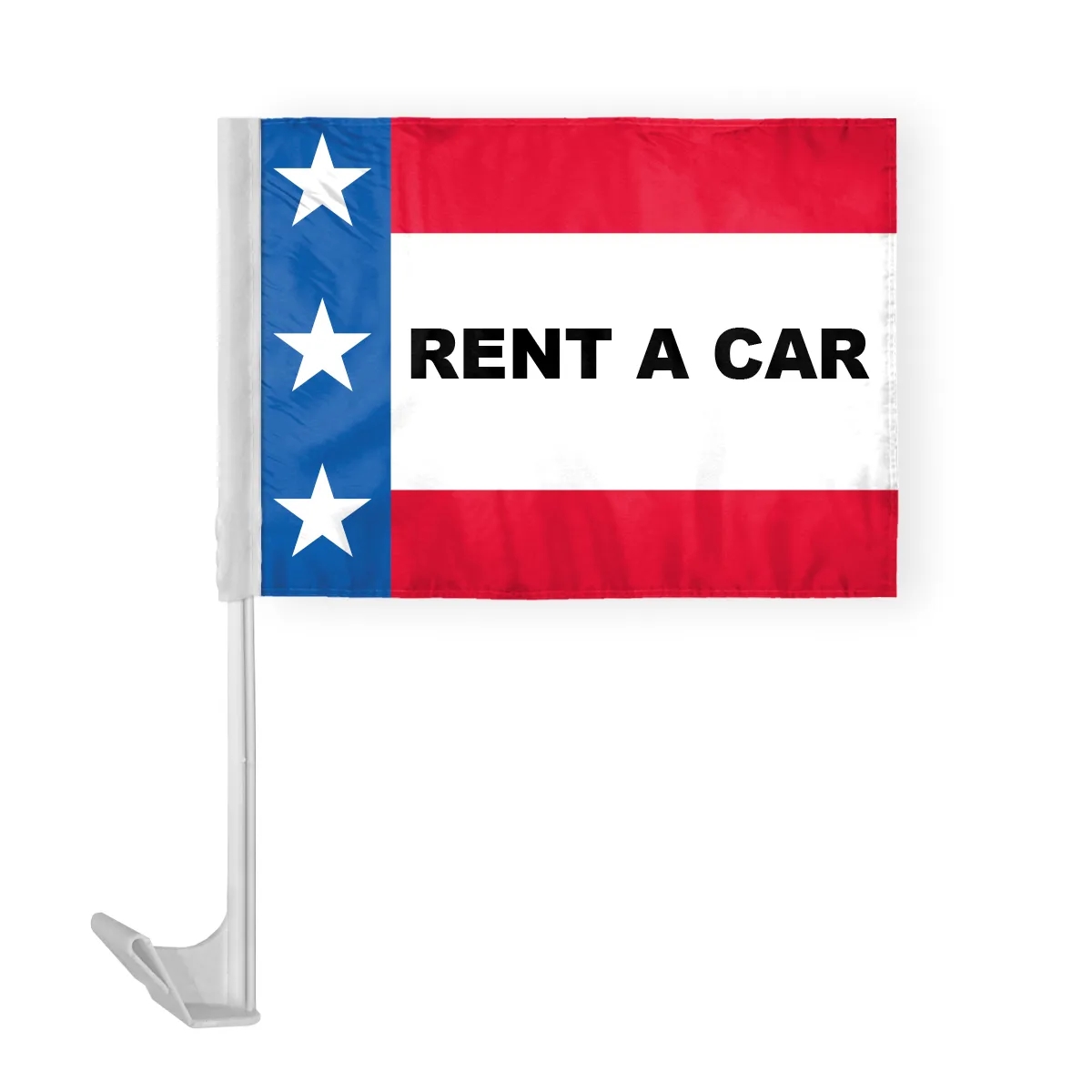 12" x 16" Patriotic Message Car Flag - ePoly 14
