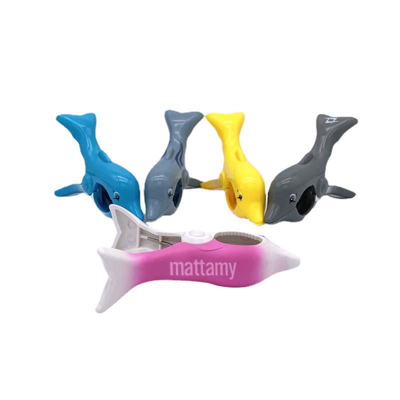Plastic Dolphin Beach Towel Holder 1
