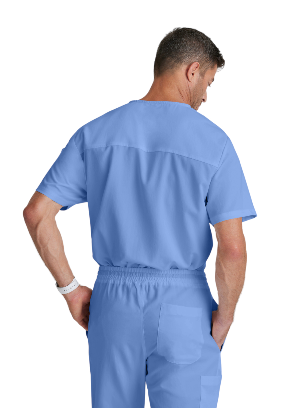 Grey's Anatomy Classic - Men's Two-Pocket V-Neck Evan Scrub Top 8