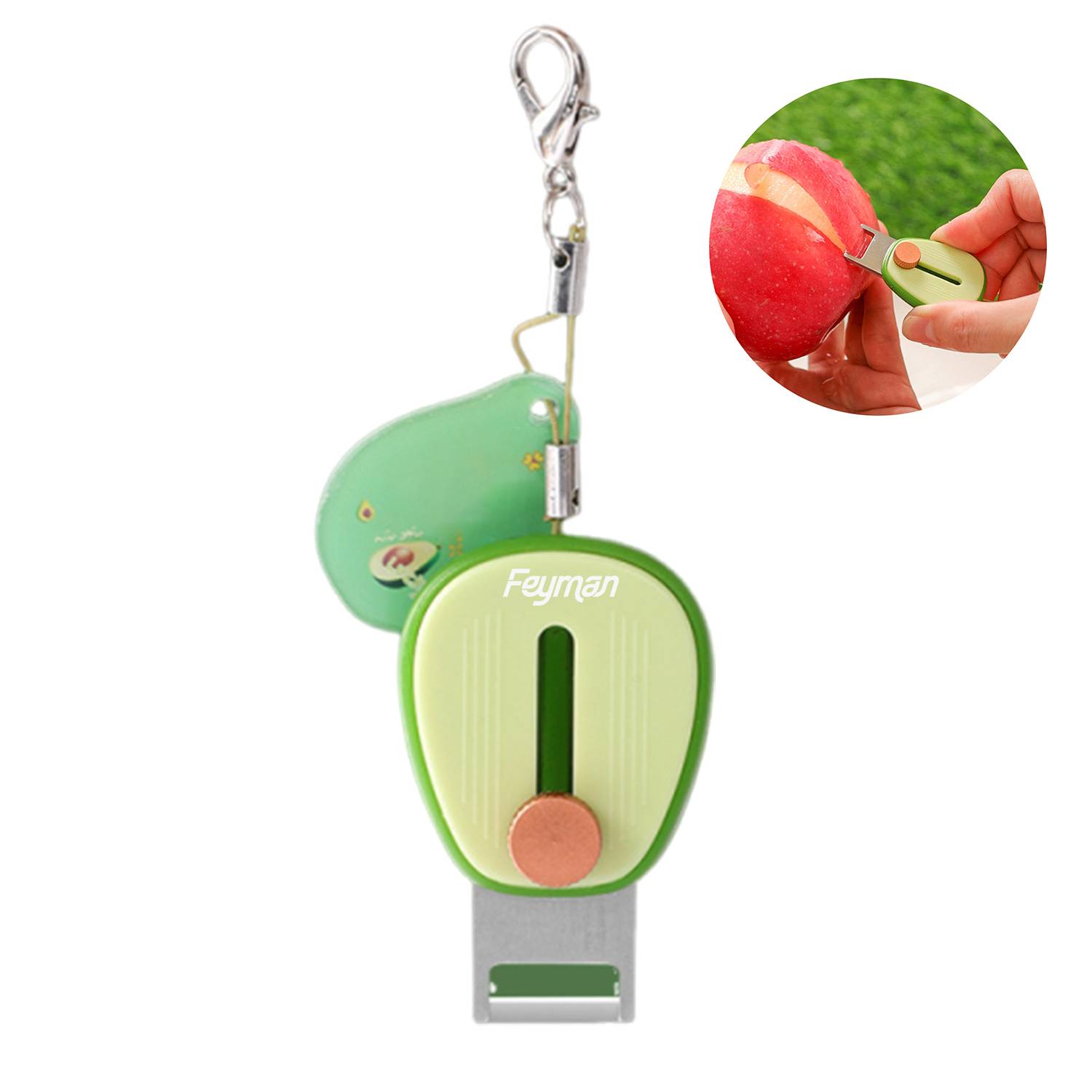 Portable Mini Retractable Stainless Steel Fruit Peeler 3
