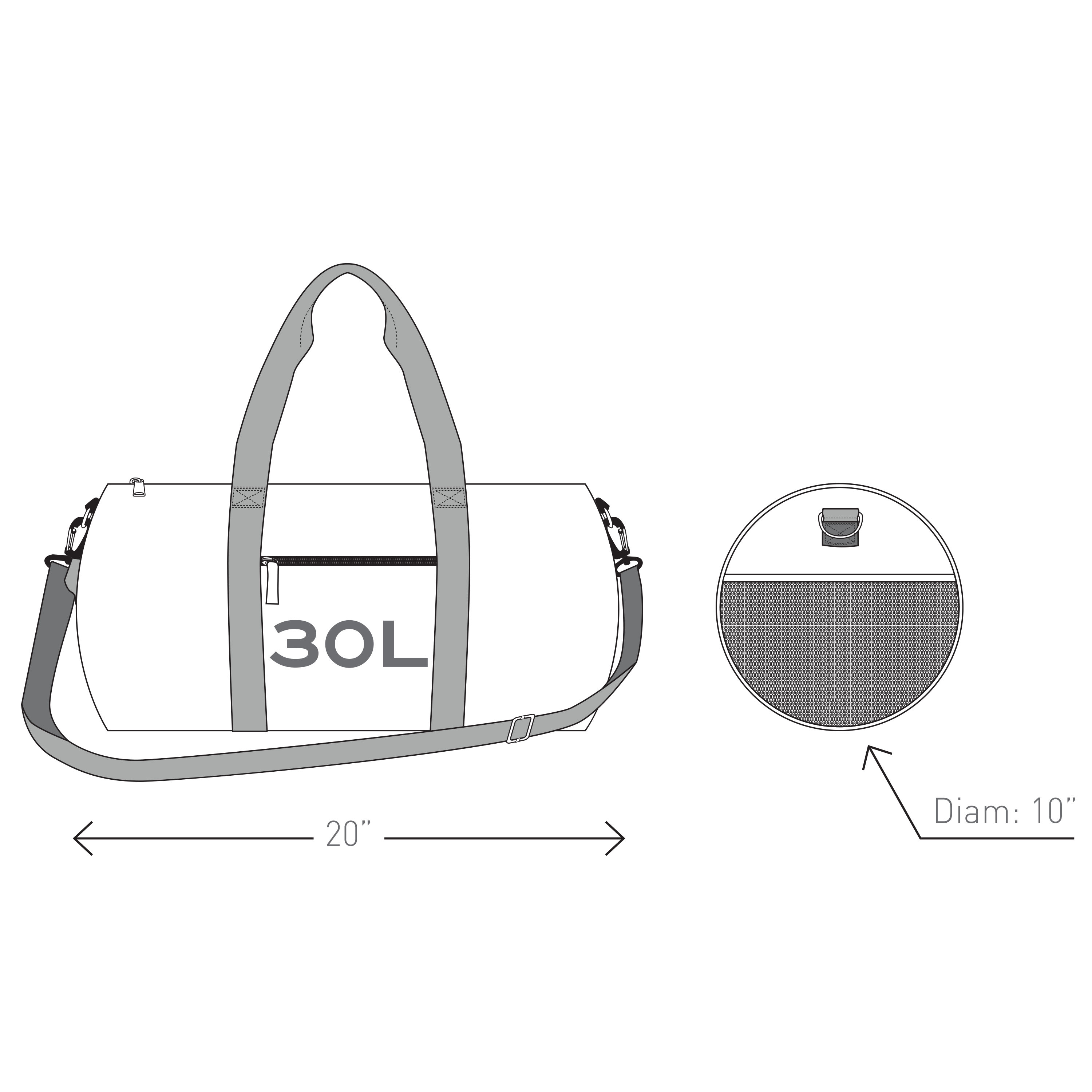 Nomad must haves 30l round duffle 21