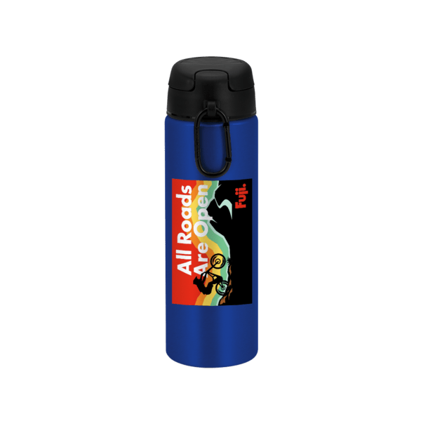 FastFlow Recycled Aluminum Bottle with Flip Lid, custom water bottle with logo imprint 123