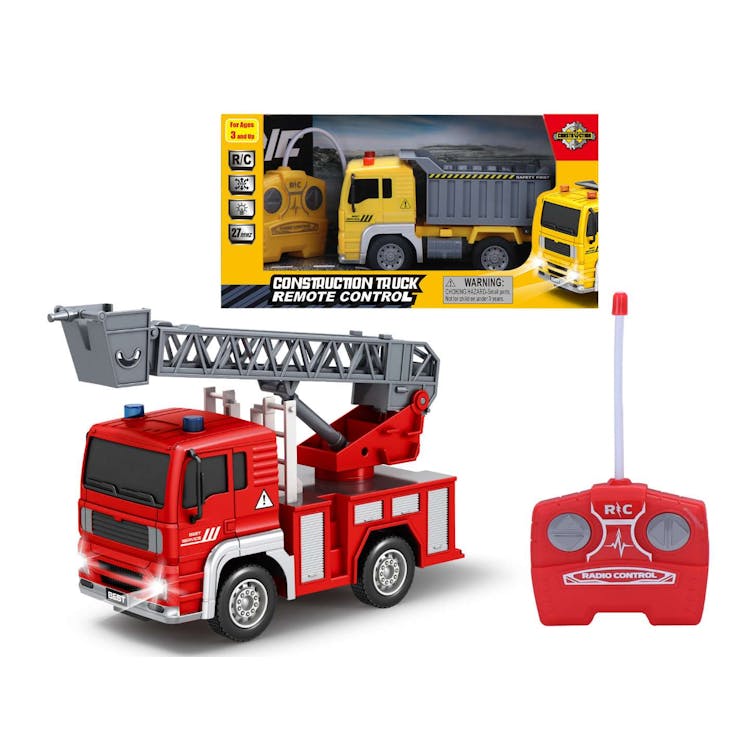 Rescue and Construction Trucks Remote-Control - 7.25" 2