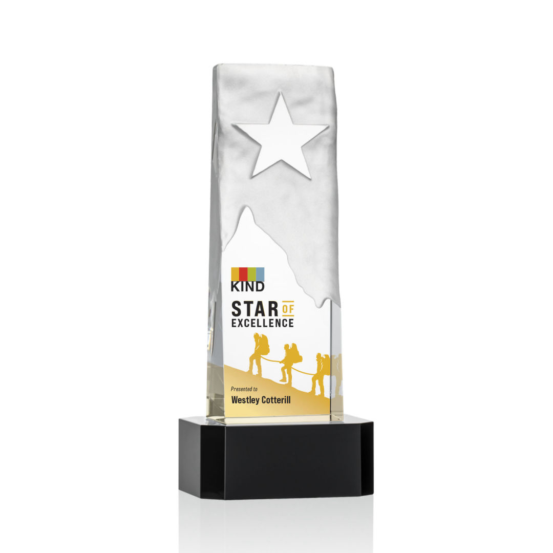 Stapleton Star VividPrint™ Award on Base - Black 3